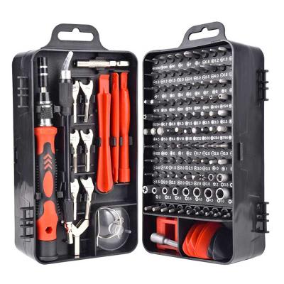 China Household Tool Kit 135 in 1 Precision Multi Screwdriver Set Mobile Phone Repair Tools Magnetic S2 Bit Set Home Tool Kit for sale