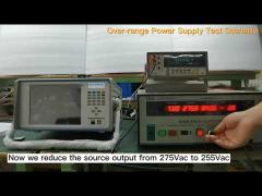 Universal Protection Relay Test K2063i Over range power supply test