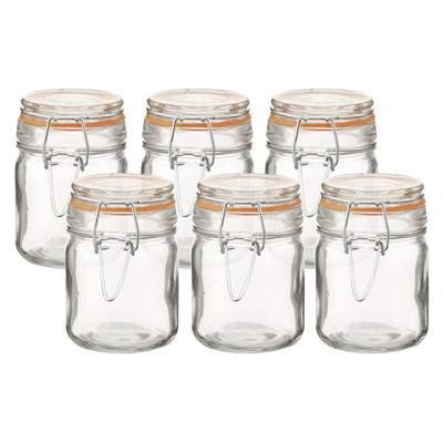 China Freshness Preservation Glass Spice Jar With Sealing Lid And Leakproof Rubber Gasket for sale