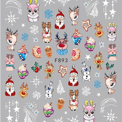 China Nail Salon Nail Art New Arrival Christmas Stickers And Halloween Style Sticker Nail Art for sale