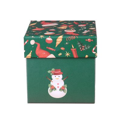 China YST Handmade Custom Paper Santa Christmas Eve Gift Packing Boxes Packaging Christmas Box for sale