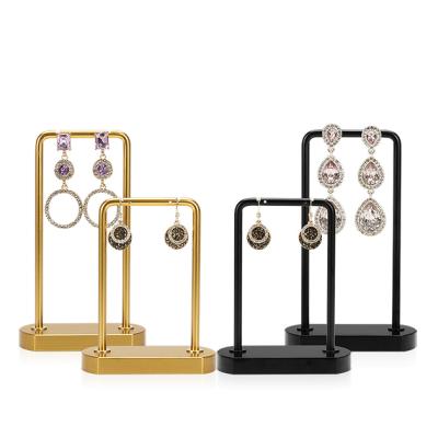 China YST Modern Luxury European Style Metal Wire Jewelry Display Stand Necklace Earring Rack Free Standing Display Rack for sale