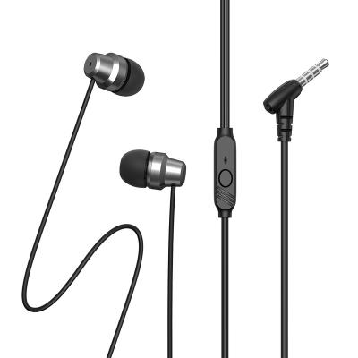 China New Metal Earphone/HD Stereo Microphone Surround Noise Canceling Sports Metal Bass Earphones Wired Headphones With Stereo Microphone 3.5mm Earphone Metal for sale