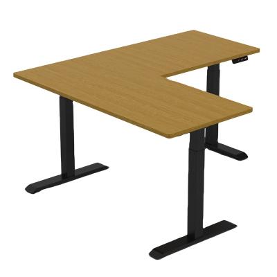 China (Size)Adjustable Aluminum Computer Table For Office Furniture Modern Electric Ergonomic Sit Stand Adjustable Gaming Desks for sale