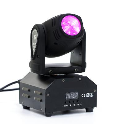 China Easy Installation 10W Mini RGBW LED Beads 11/13CH Moving Head Stage Light with Voice Control DMX512 for sale