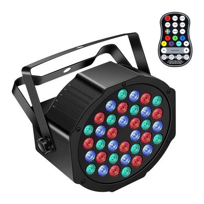 China Easy Installation Battery Operated 72W RGB Radio Controlled LED Par Can Uplight Stage Lights for sale