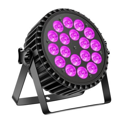 China Four-in-one Infinite LED Lamp Bead 200W UV+RGB LED 18*10W DMX Mix and Rainbow Effect Stage DJ Par Light for sale