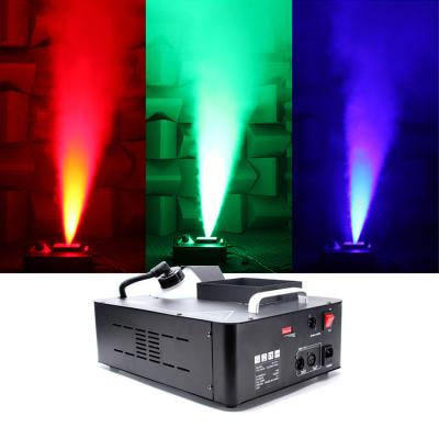 China Easy Installation RGB Light Effect Fog Machine With 1500W Remote And DMX 512 Smoke Machine for sale