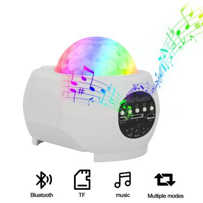 China Easy Installation Music Player 10W Water Ripple Effect RG Laser LED Night Light Star Projector for sale