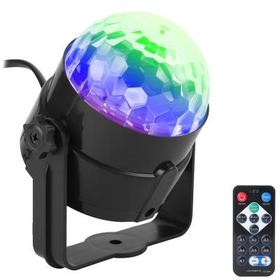 China Easy Installation Cheap Sound Activated LED RGB DJ Party Remote Control Crystal Magic Ball Disco Lights for sale