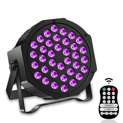 China Easy Installation Rechargeable Battery 36 LED Stage Par UV Light With Remote Controller 7CH DMX Sound Control for sale