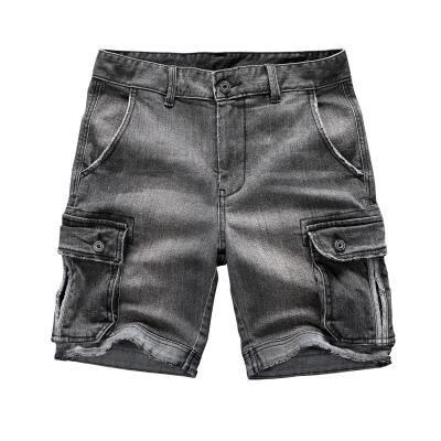 China Viable Wholesale Men's Denim Summer Your Branded Shorts Custom Denim Jean Shorts for sale