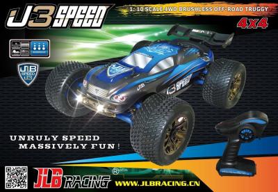 China 1/10ste JLB 3 Kanalen Brushless Elektrische RC Auto met Waterdichte 120A-ESC Te koop