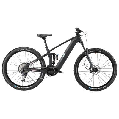 China Full carbon fiber carbon frame ebike mountain motor mid power suspension mountainbike for sale