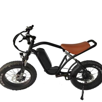 China Aluminum alloy electric mountain bike20x4.0 fat tire ebike alloy frame with powerful motor for sale