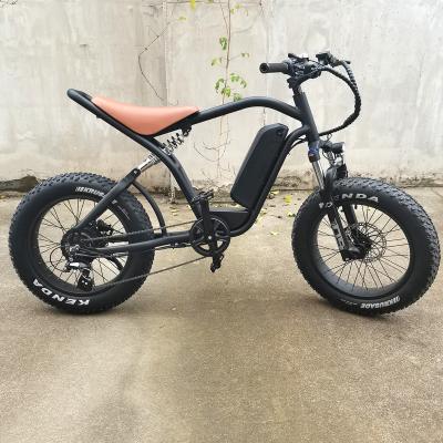 China Full suspension aluminum alloy dirt ebike 20x4.0 fat tire mountain electric bicycle e-bike customized for sale