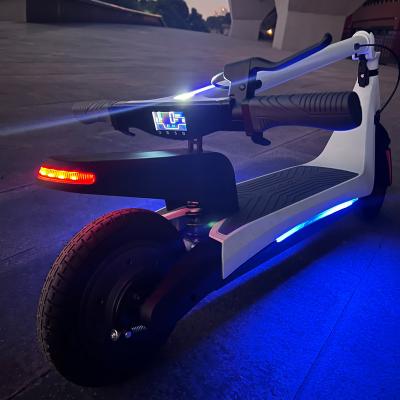 China 10 inch 650W unisex foldable wheel powerful EU warehouse adults electric scooter 50km/h with bluetooth for sale