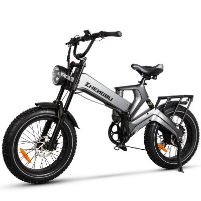 China 1000w 48V 16ah lithium battery full suspension dual tire hydraulic brake wholesale electric ebike 110-70-17/140-70-17 for sale