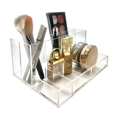 China Acrylic Make Up Organizer China Manufactory OEM Acrylic Organizer Hair Removal Tray Storage Box for sale