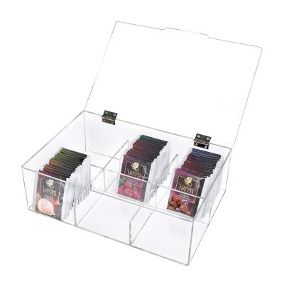 China China Hot Sale Acrylic Storage Box Custom Size With Hinge Acrylic Box Display Stand for sale