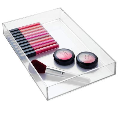 China Acrylic make up tray china factory hot sale small acrylic tray tier custom 7x5 with best price for sale