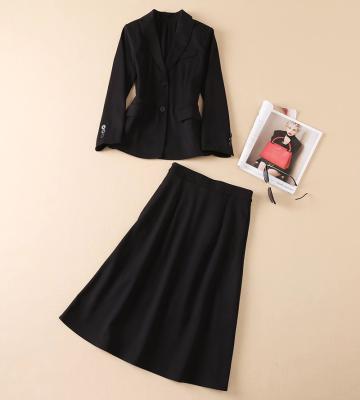 China Wholesale Hot Sale QUICK DRY Autumn Fashion Women's Two-Piece Jacket Suit With One-Line Skirt for sale