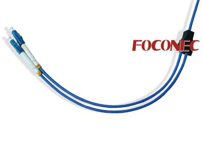 China LC Singlemode Duplex Flexible Armored Fiber Optic Patch Cord , Armoured Fiber Patch Cable for sale