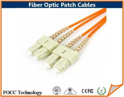 China Duplex-Sc Sc-Multimodefaser-zu den Optikflecken-Kabel beendeten Arten für Netz zu verkaufen