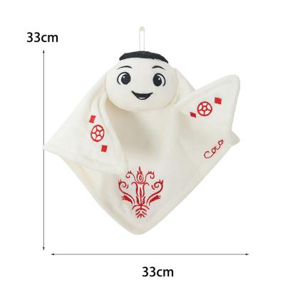 China Qatar 2022 33cm La'eeb New Arrival World Cup Football Competition Mascot Plush Stuffed Doll Plush Toys For Children for sale