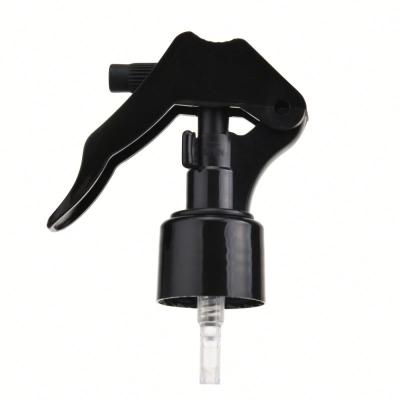 China Non Spill Plastic Manual Pump Water Dispenser Mini Pump Trigger Sprayer Bill All Black Mist for sale