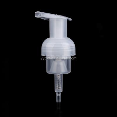 China Wholesale Personal Care Plastic Foam Dispenser Pump 43mm With Clip Lock For Bottle for sale