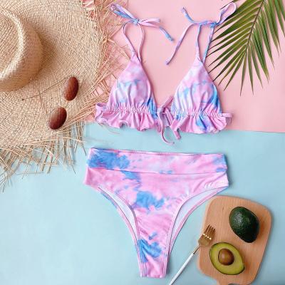 China Factory Direct Women's Breathable Bikini Two Piece Swimsuits Beach Swimwear Sets for sale