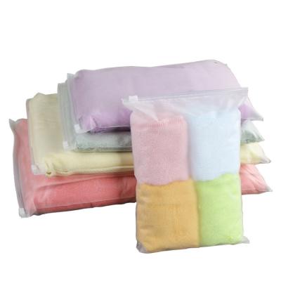 China BIODEGRADABLE Resealable Plastic Zip Lock Bags Clear Poly Ziplock Bag , Zip Lock Clothing Packaging Slider Plastic Frosted Bags for sale