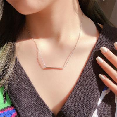 China Wholesale 925 Moissanite Trendy Cuban Chain Fashion Sliver Woman Jewelry Elegant Pendant Necklace for sale