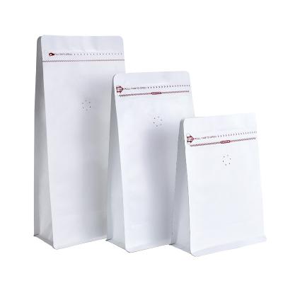 China Side Barrier 1kg Gusset Stand Up Pouch Ziplock With Zipper Valve Flat Bottom Coffee Bean Packaging Bags for sale