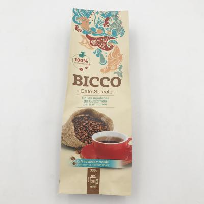 China Barrier Customized Side Gusset Coffee Pouches Plastic Packaging Bags for sale