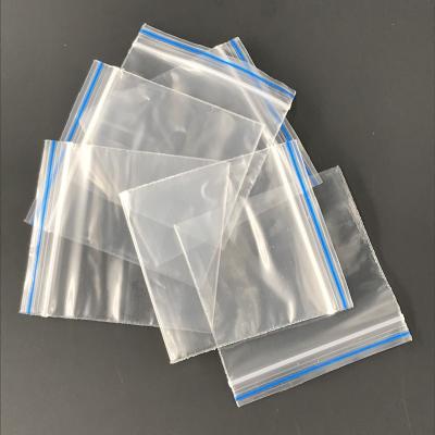 China Recyclable Waterproof LDPE Transparent Food Storage Zipper Seal Zipper Bag ZIP-LOCK for sale