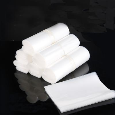 China 1.6 Mil Stock Size MOQ 100PCS Recyclable Flat Open LDPE Clear Plastic Poly Bags for sale