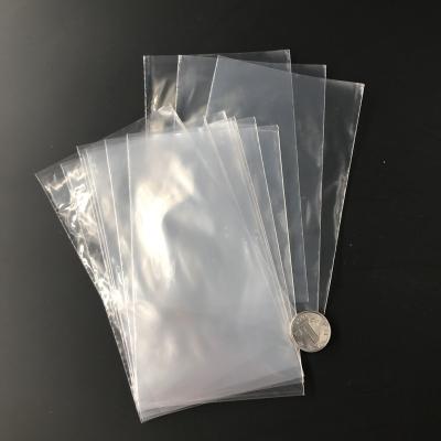 China 2.4 Mil Stock Size MOQ 100PCS Recyclable LDPE Flat Open Clear Plastic Poly Bags for sale