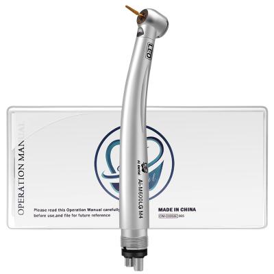 China AI-M600LG 2/4 Hole Head 16W Power Selft-Generator LED Air Turbine Handpiece Copper Standard Dental High Speed ​​Products for sale