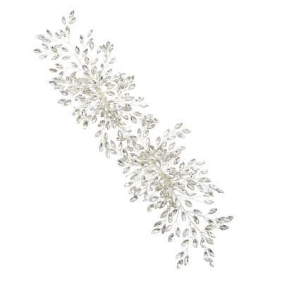 China Europe and America rhinestone hair comb wedding veil jewelry headdress bridal tiara wedding hair accessories for sale