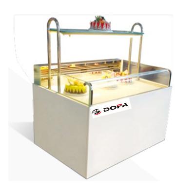 China Single-Temperature Glass Cake Chiller Showcase / Commercial Display Cake Refrigerator Showcase Bakery Equipment for sale