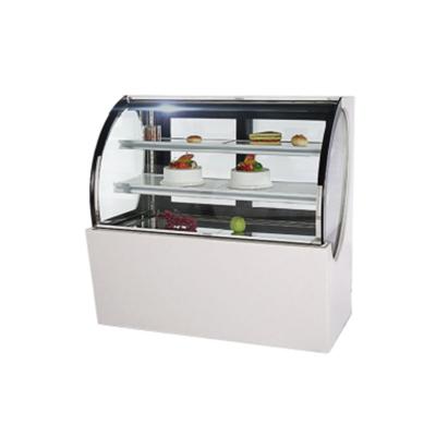 China Single-temperature Commercial Bakery Equipment Curved Pastry Showcase Refrigerator 3 Tier Stand Bakery Freezer Fridge Chiller Cake Display Fridge for sale