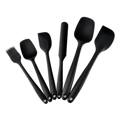 China Sustainable Food Grade Heat Resistant Reusable Baking and Silicone Mini Spatulas Pastry Set for sale