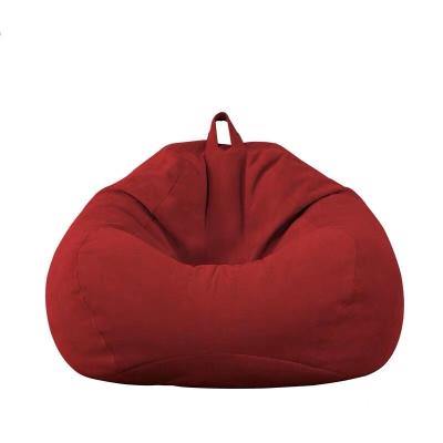 China Comfortable Wholesale Indoor Furniture Sofa Foam Filled Cotton Fabric Modern Lazy Bean Bag Chair for sale