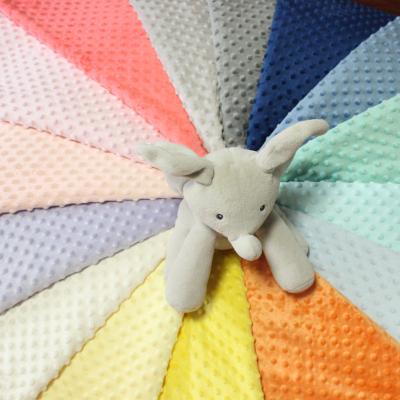 China Wholesale Advanced Technical Anti-pilling Minky Dot Fleece Fabric Super Soft Velboa for sale