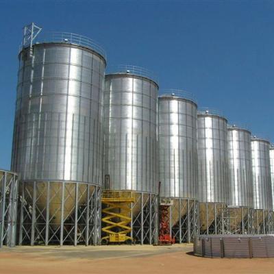 China Port Modern farm used storage corn rice grain steel silo for sale for sale