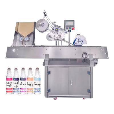 China YS215S food vial labeling machine automatic tube lipstick injection applicator pencil self-adhesive labeler round bottle jar for sale