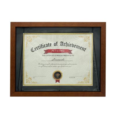 China Modern Classic Wooden A4 Certificate Holder Diploma Picture Frame for sale