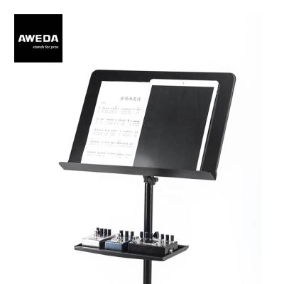 China AWEDA heavy duty all steel music stand, with storage tray >> BEEF KING for sale